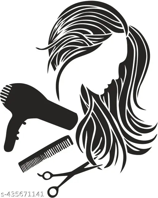 Hair Salon Style Beauty Parluor Spa Wall Decal Sticker (74X59 cm)