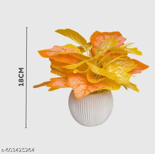 Orange & Yellow Leaves Perfect Artificial Plant for Home & Office Decoration