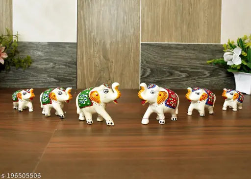 Home Décor Elepahnt Showpiece Idols Hand Craft