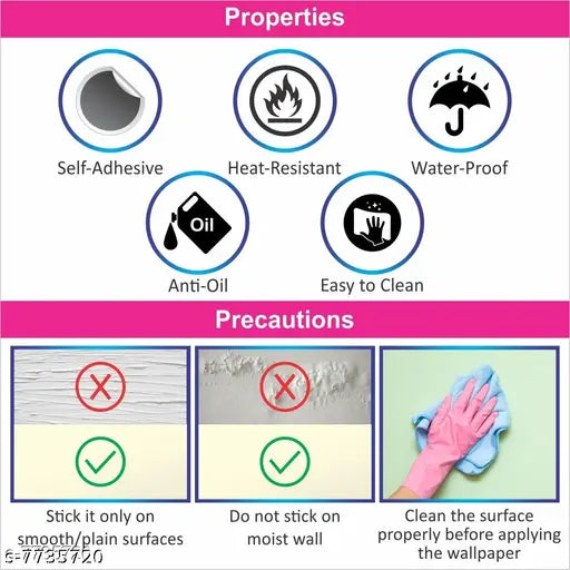 Rangoli Large Wall Sticker Waterproof and 45x50 cm Size