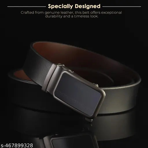 WARCKS Men's Formal, Casual,premium Genuine Leather Belt (black)