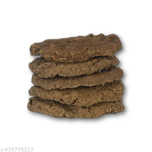 Gomay Kande/Upale/Cakes (Packet Of 10 Cakes) | Size 18 X 3 Cm | Weight 2Kg | 100% Natural Handmade Gir Cow Dung Cakes For Pooja, Hawan, Etc.. - Pure Gir Cow