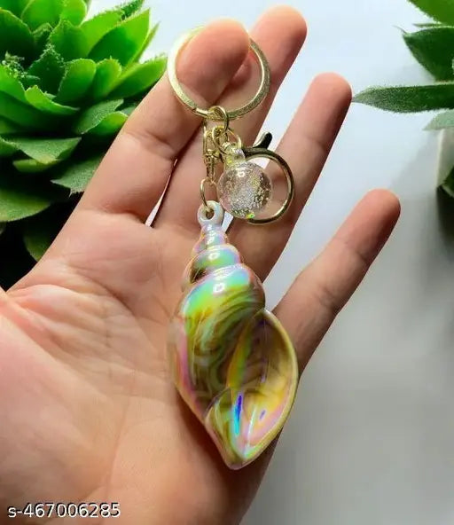 New Fancy Shank Bell Keychain Bag pendant, Car keyring Golden Color (pack of 1)