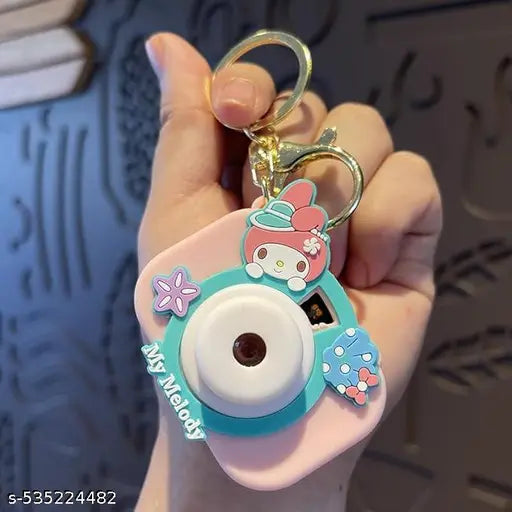 KIARA COSMETICS Creative Simulation Projective Camera Keychain WITH Zinc Alloy Ring/Keychain for Car, Bike Home/Key Chain with Ring/Suaitable for Bagpack side purse girls Kids-play (Multi colour, Pack of 1)