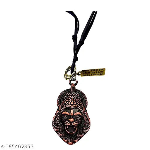 AFH Sri Varaha Lakshmi Narasimha Copper With Adjustable Leather Cord Pendant For Men,Women