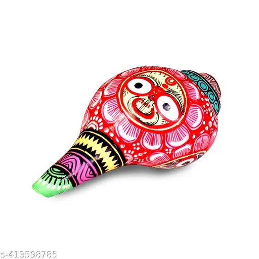 Hand-Painted Decorative Conch Shell – Pattachitra Art