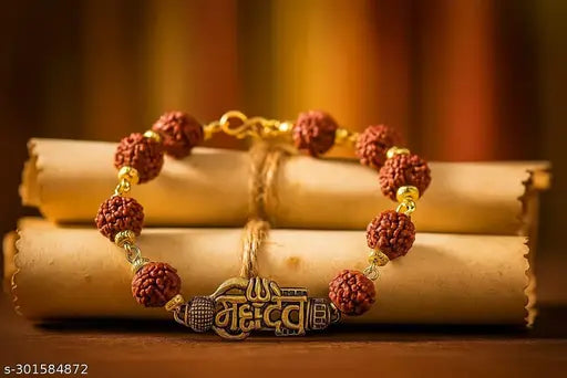 Mahadev Rudraksha Bracelet for Men  Spiritual & Stylish Wrist Accessory