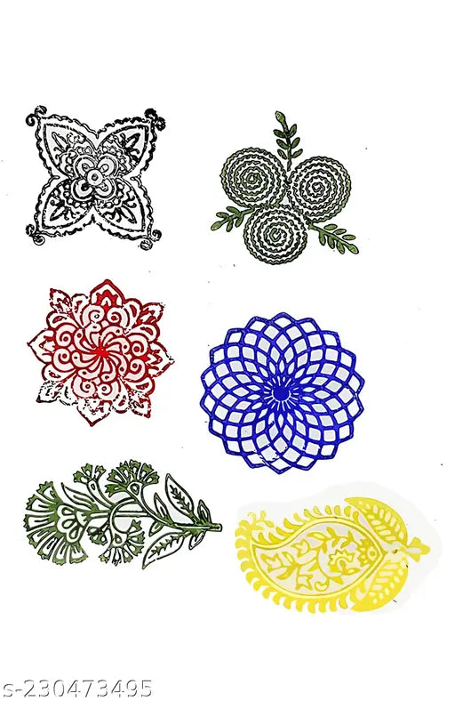 RENIQ 10 Pcs Wooden Printing Block Set for Fabric, Clay & DIY Art | Handcrafted Sheesham Wood Stamps | Floral & Traditional Designs,wooden block printing, fabric stamp blocks, mehendi stamp set, sheesham wood blocks