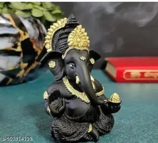Statue for Home Decor | Ganesha murti for Office Desk, & Ganpati Idol for Car Dashboard | Unique Wedding & Birthday Gift