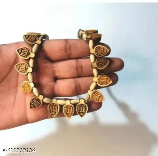 100% Original Tulsi shri Radha Necklace Chain-Tulsi Chain / Wood Chain / Necklace Wooden Mala/ Krishna Mala-Shri radhe Necklace Mala/ Spiritual Mala / Iskon-tulsi Chain