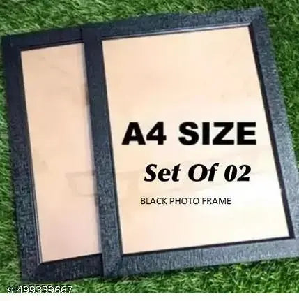 LACUNA A4 size photo frame (set of 2) BLACK