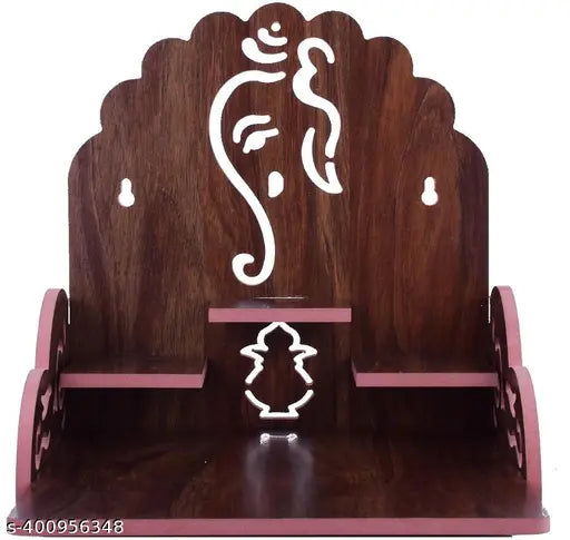 Siddh peeth pitambara Handcrafted Wooden Home Temple Ideal for Religious Devotion and Decor for Daily Worship Space like Home, office, Shop 327