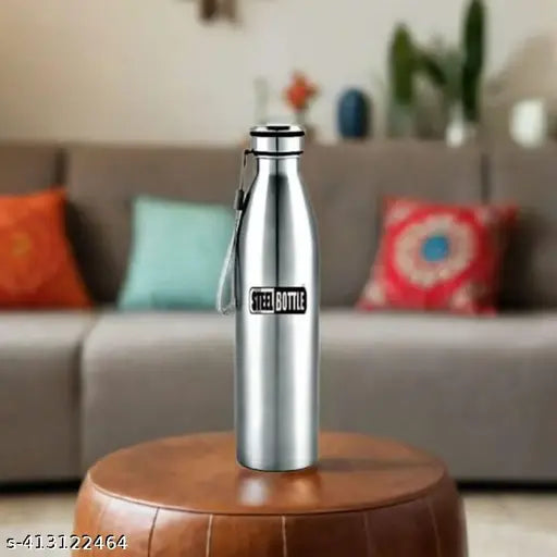 Stainless Steel Slim Water Bottle With Loop 1000 Ml School,College,Fridge,Home & Office bottle for Mens and Womens (Pack of 1)