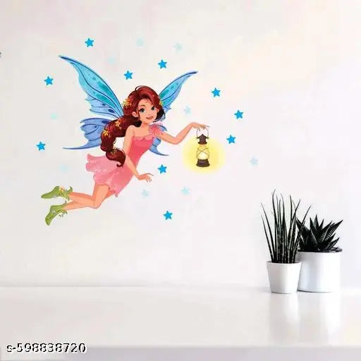 Aalam Designs Fairy Wall Sticker & Murals,Size -72 cm x 66 cm