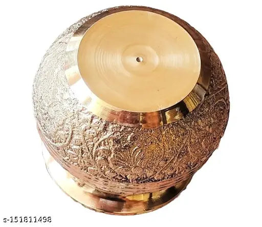 Decorative kalash/embosed puja lota