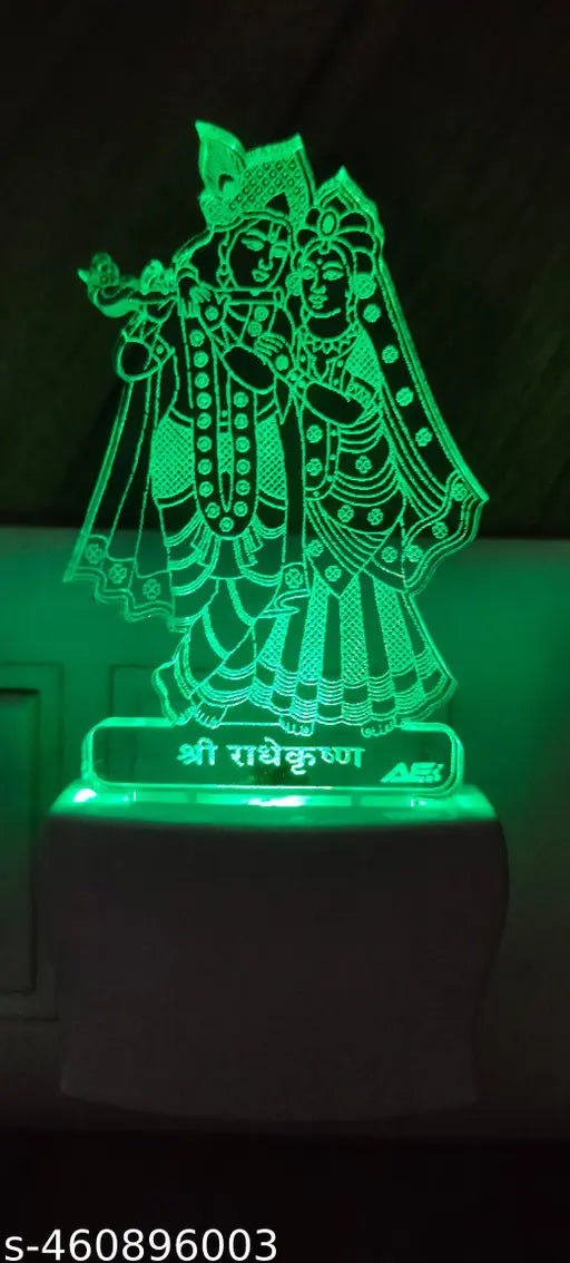 fancy acrylic night lamp 7 color automatic change