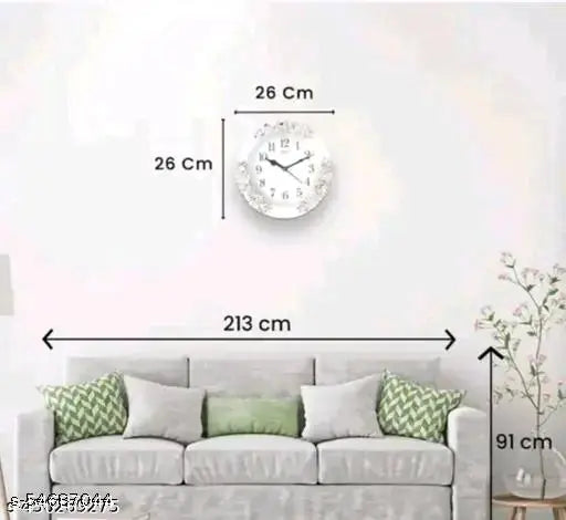 Stylish  Vintage Round Wall Clock for Home & Office – Decorative Designer Clock