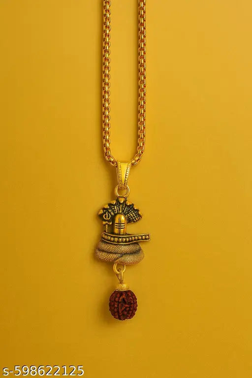 Divine Shivling Rudraksha Pendant Necklace