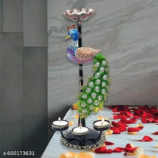 Peacock Tea Light Holder for Home Decoration