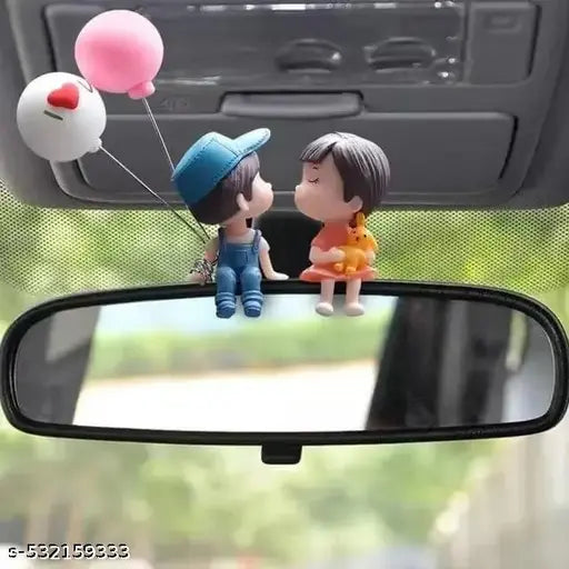 Car Dashboard Couple Toy - Cute Figurine Decor, Romantic Accessories, Bobblehead Love Decoration