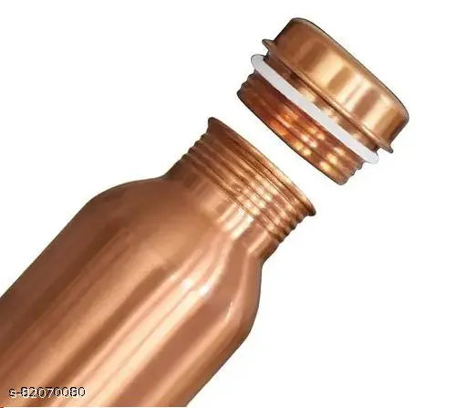 copper plus Plain Copper Water Bottle, 1 Litre 1000 ml Bottle||