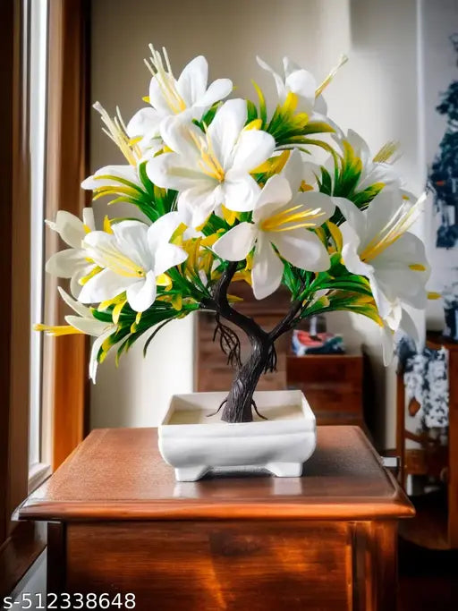 Flora Planet artificial plants for home decor | artificial flowers for decoration | decorative items for home | home decor items for living room | mini size flowers pot
