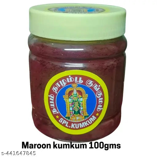 Madurai Sri Meenakshi Amman Thazhampoo spl Kumkum - 100 gms (Maroon)