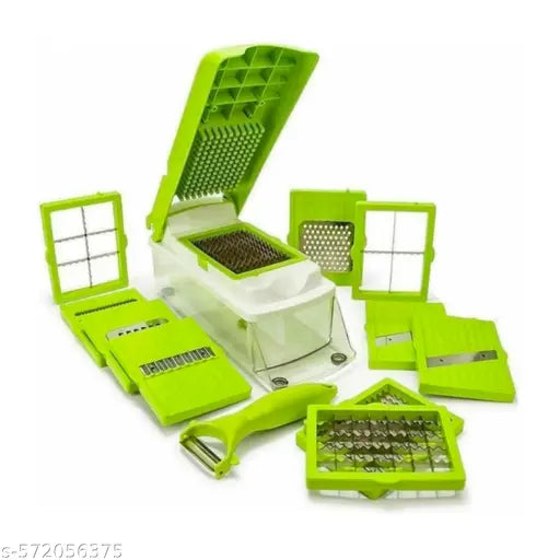 14 in 1 Multipurpose Chopper, Fruits & Vegetable Cutters Grater Peeler Chipser, Unbreakable Food Grade , Chopper for Kitchen | Easy Push to Clean Button Slicer Dicer