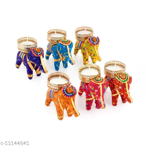 Pack of 5 Elephnat Tealight candle hodler for home decoration