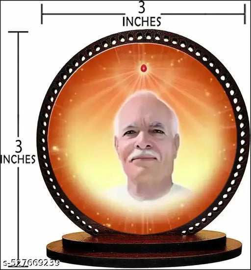 IdolCraft Lord Om Shanti Baba Religious Car Dashboard Idol And Home Table Desk Decorative Showpiece Pack of 1