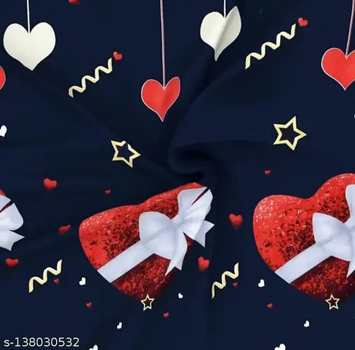 ANRP  150 TC PRINTED DOUBLE BEDSHEET WITH 2 PILLOW COVERS ,SIZE - 90 X 90 INCHES