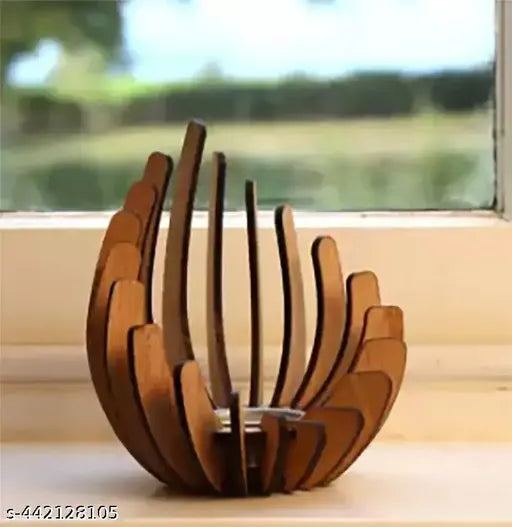 iMPACTGift Shadow Tealight Candle holder Wooden Decor Diya Stand Diwali Gifts Wood (Pack of 1) Table Diya