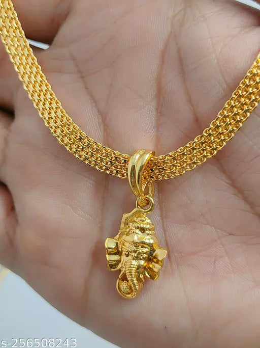 gold plated chain with   pendant for men