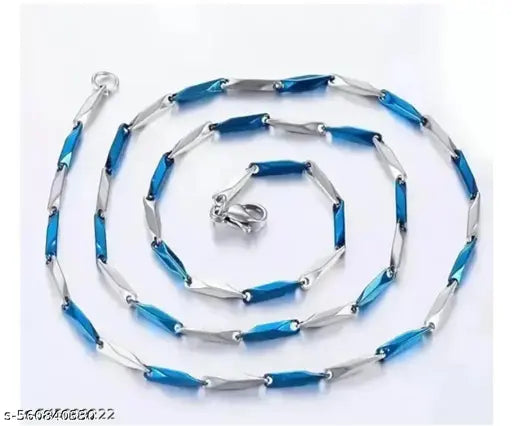 Stylish Chawal Chain Silver Plated Stainless Steel