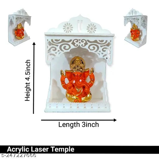 Sai Amrut Gifts Shirdi  Acrylic Ganpati Stand for car dashboard