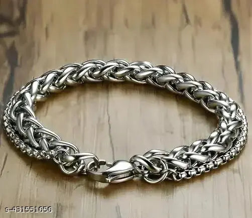 1PC  Men Bracelet Double Layers