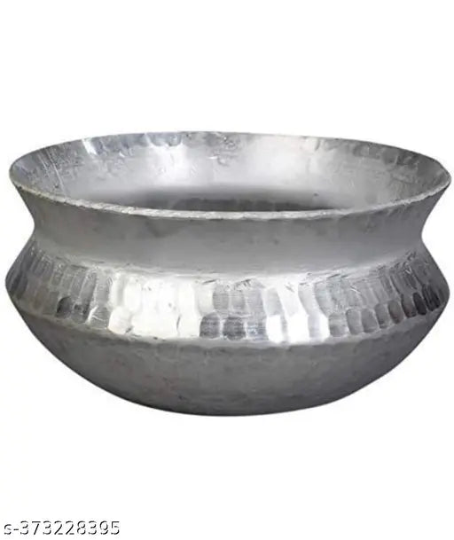 Aluminium Belly Shaped Handi Sipri for Cooking Biryani Rice Pot Degh(5 liter )
