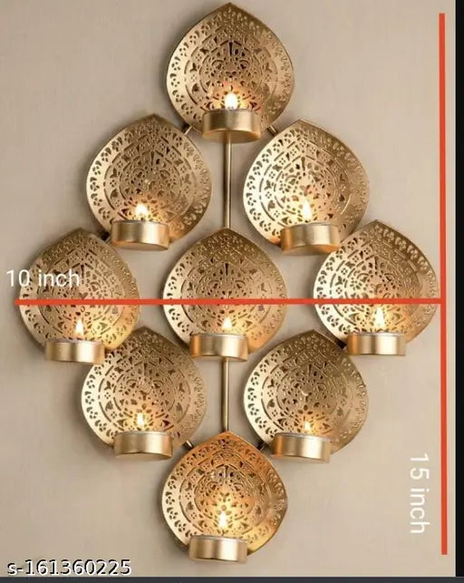 Golden Eached Wall Tealight holder Candle Holders