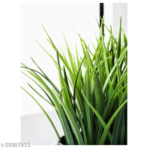 Artificial Potted Plant Grass Leafs with Plastic Pot