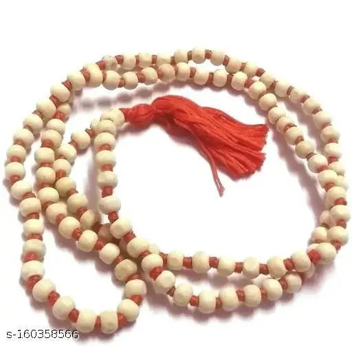 Bachapan Tulsi Japa Mala Original 108 Beads Pure Tulsi Jap Mala for Mantra Jaap with Goumukhi Jaap Bag (Pack of 1)