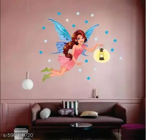 Aalam Designs Fairy Wall Sticker & Murals,Size -72 cm x 66 cm