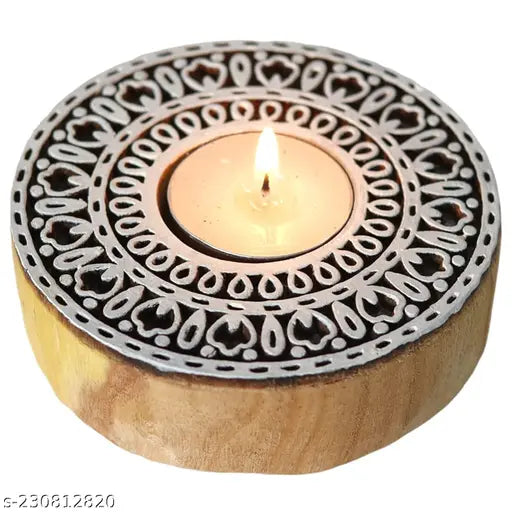 Wooden Hand Design Tea Light Candle Holder Stand Handmade Wooden Blo Diwali Handicraft Decoration Items Candle Holder Set Stand Wooden tea light holders,Rustic tea light candles,Handcrafted wooden candle holders,Natural wood candle holders,Wood candle sco