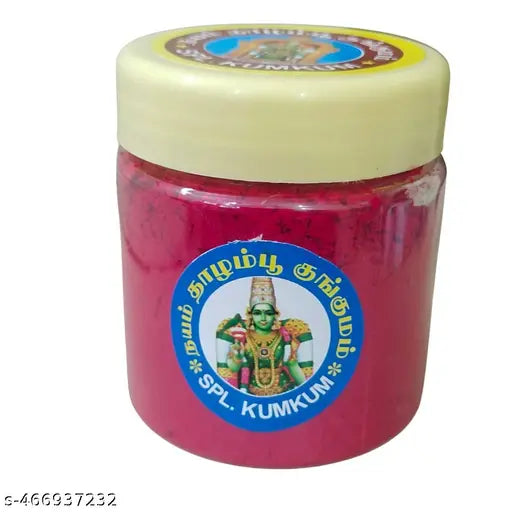Madurai shri menakshi Amman Thazlampu Bengal Red Kumkum/Sindoor - 60 grams (Bengal Red)