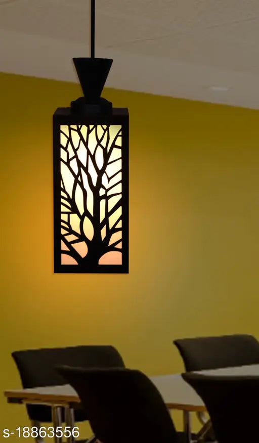 Gojeeva  Wooden Style Hanging Lamp Creative Wood Pendant Light Lamp Suitable for Living Room,Foyer,Bedroom,Hallway Pendants Pendants Ceiling Lamp(Pack of 1)