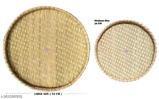 Ssunshiine's Dala,Kula,dagra,Purely Made of Bamboo Large and medium size, Pack of 2