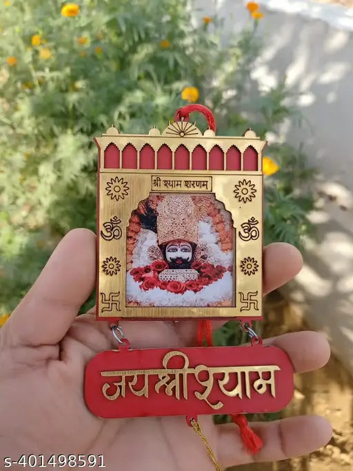 khatu shyam ji brown toren dwaar Dream Catcher ~ Good Vibes Car Hanging ~ Handmade Hangings for Positivity ( Can be Used as Home Decor, Gift, Wall Hangings, Meditation Room