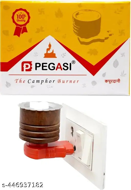 Kapoor Dani Incense Holder Electric Camphor Burner Beautiful Smart Kapur Dani Night Lamp With Switch,.Aroma Diffuser And Dhupdani