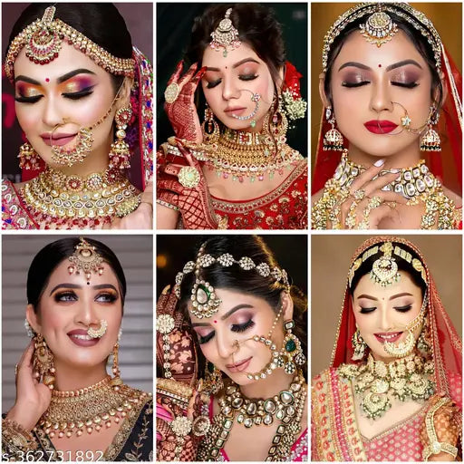 Sunitchen Set of 6 Bridal Makeup Posters – 12x18 Inches, Perfect for Beauty Parlours & Salons Décor