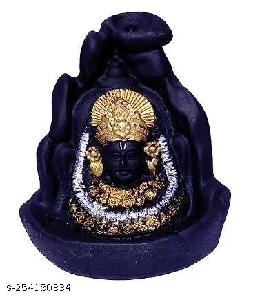 "MORATER" Adiyogi And Khatu Syam baba Smoke Backflow Showpiece Combo for Home Decoration With Free 51 Smoke Backflow Cones.