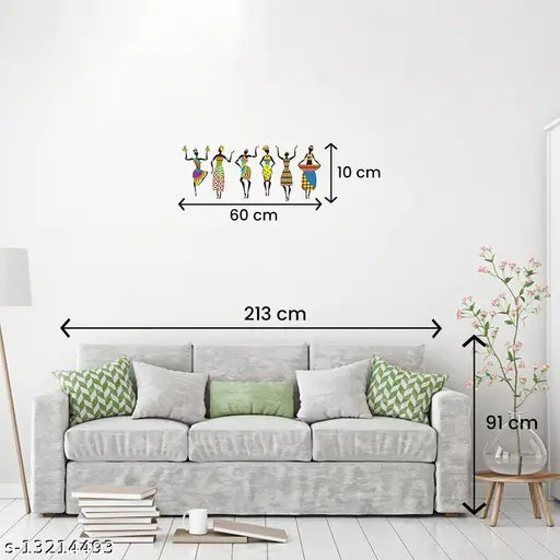 Walltech Tribal Lady Wall Sticker